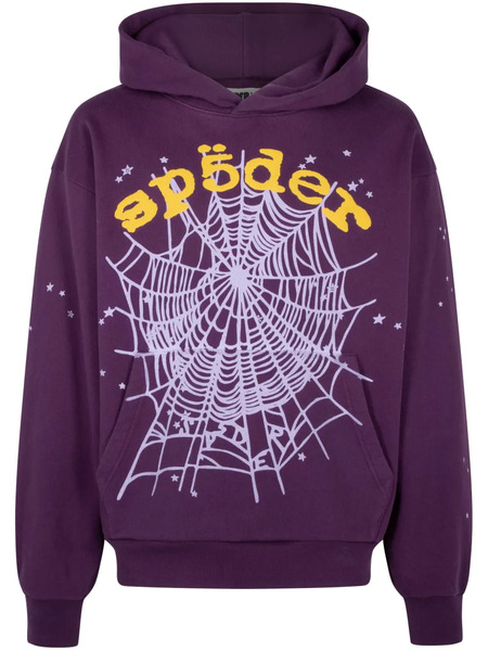  Sp5der Sudadera Star Og Web V2 Con Capucha - Morado 
