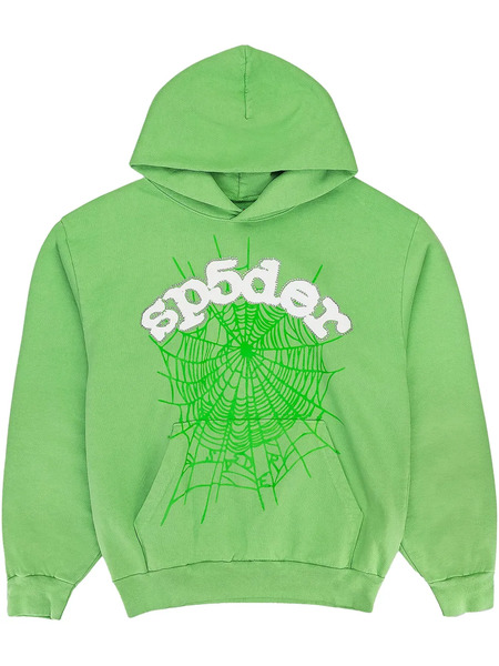  Sp5der Sudadera Web Green Con Capucha - Verde 