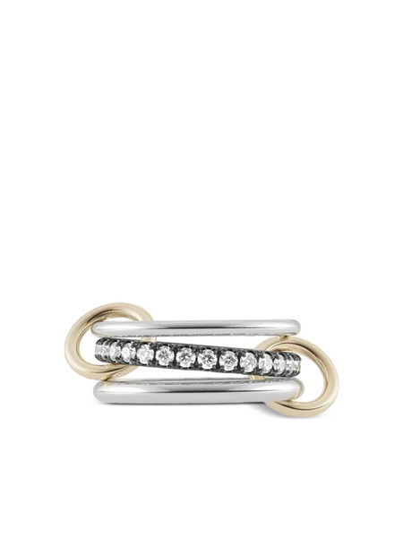  Spinelli Kilcollin 18k Yellow Gold Libra Diamonds Ring - Plateado 
