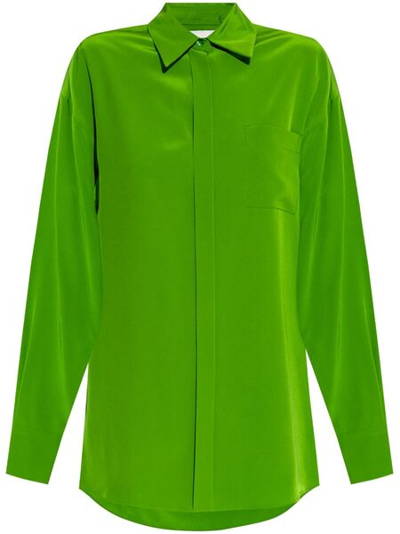  Sportmax Camisa De Seda - Verde 