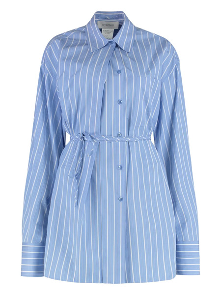  Sportmax Camisa Firma A Rayas - Azul 