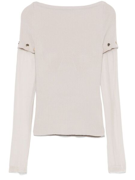 Sportmax Jersey Alcide - Gris 