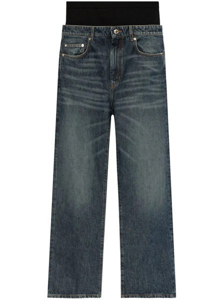  Sportmax Vaqueros Boyfriend Con Efecto Envejecido - Azul 
