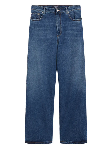  Sportmax Vaqueros Boyfriend Con Pinzas Laterales - Azul 