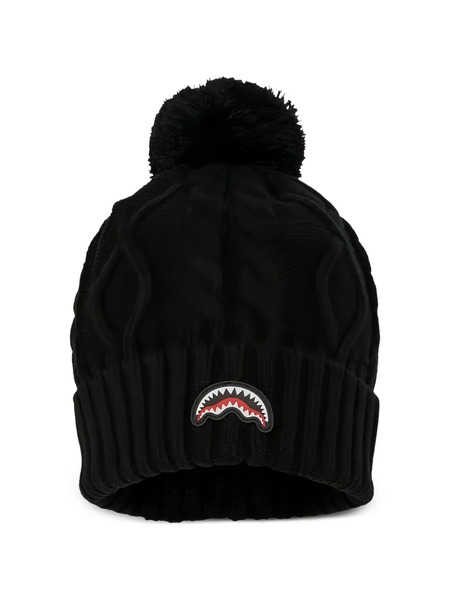  Sprayground Gorro Con Pompón - Negro 