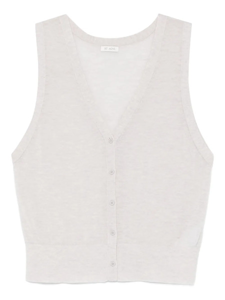  St. Agni Chaleco Con Botones - Gris 