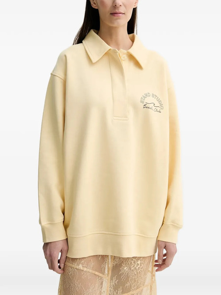  Stand Studio Top Con Cuello Gráfico - Amarillo 