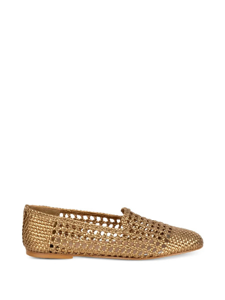  Status Mocasines Slip-on Tejidos - Dorado 