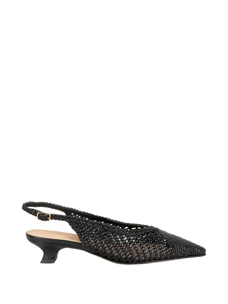  Status Mules Tejidos Con Tira Trasera - Negro 
