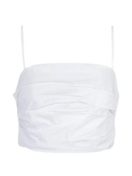  Staud Top Fruncido - Blanco 