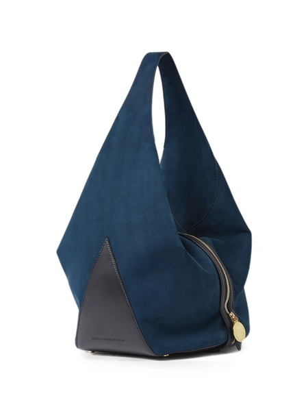  Stella Mccartney Bolso De Hombro Con Panel Triangular - Azul 