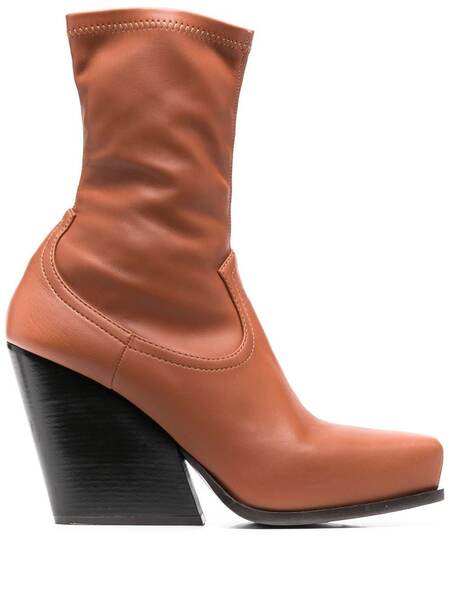  Stella Mccartney Botines Cowboy Stretch - Marrón 