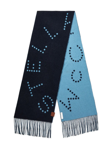  Stella Mccartney Bufanda Con Flecos - Azul 