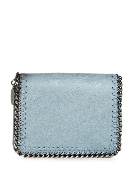  Stella Mccartney Falabella Diamond-cut Chain Wallet - Azul 