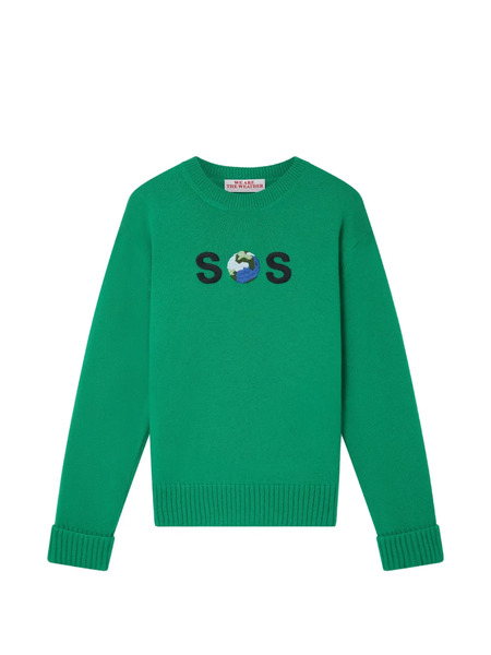  Stella Mccartney Jersey Con Bordado Sos - Verde 