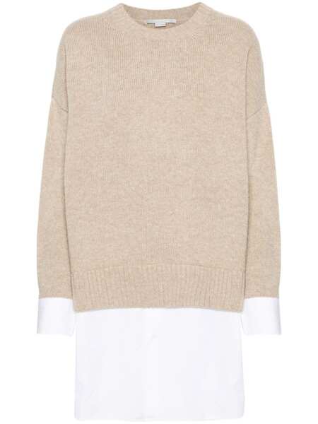  Stella Mccartney Jersey Con Efecto A Capas - Neutro 