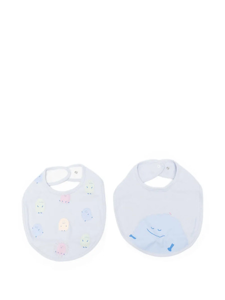  Stella Mccartney Kids Pack De Dos Baberos Con Motivo De Personajes - Azul 