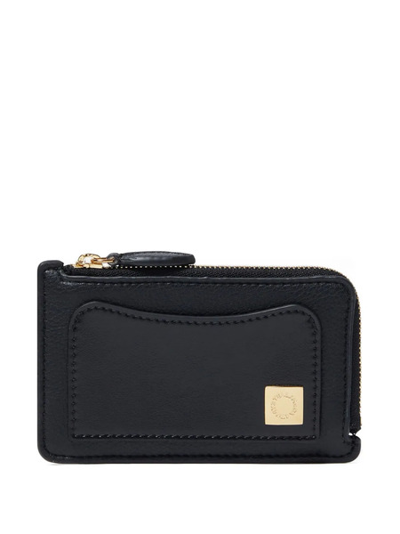  Stella Mccartney Tarjetero Con Placa Del Logo - Negro 