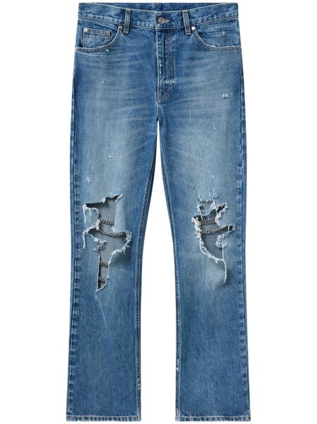  Stella Mccartney Vaqueros Bootcut Con Detalle De Cadena - Azul 