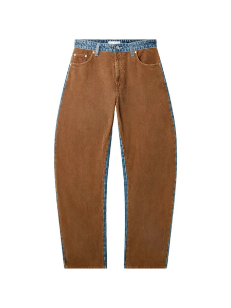  Stella Mccartney Vaqueros Con Panel De Pana - Marrón 