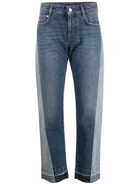  Stella Mccartney Vaqueros Rectos Con Diseño Colour Block - Azul 