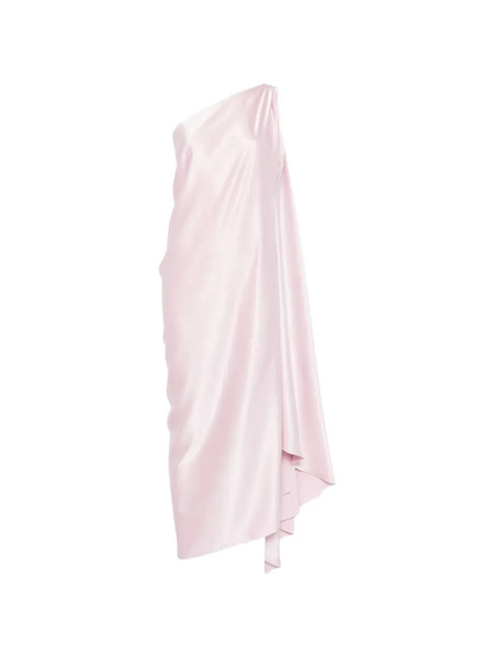  Stephan Janson Vestido Largo Drapeado - Rosa 