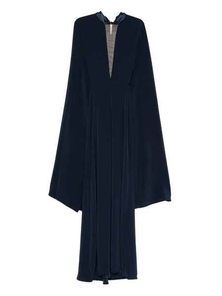  Stephane Rolland Vestido Largo Con Cuello En V - Azul 