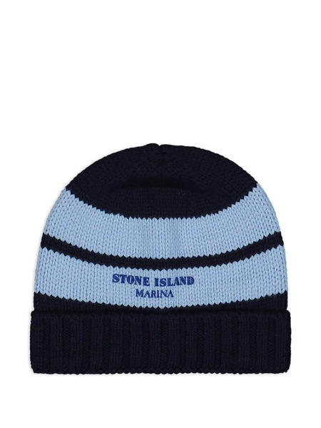  Stone Island Gorro A Rayas - Azul 
