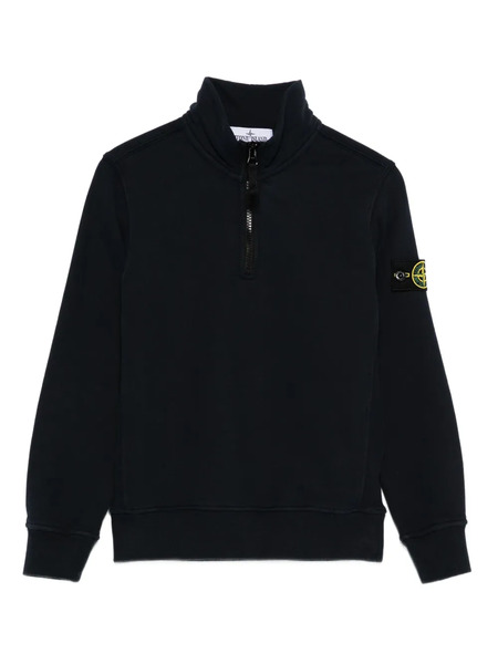  Stone Island Junior Sudadera Con Parche Compass - Azul 