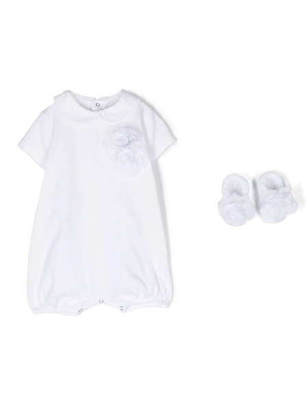  Story Loris Conjunto Con Aplique De Rosa - Blanco 