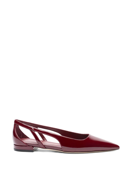  Stuart Weitzman Bailarinas Con Abertura - Rojo 