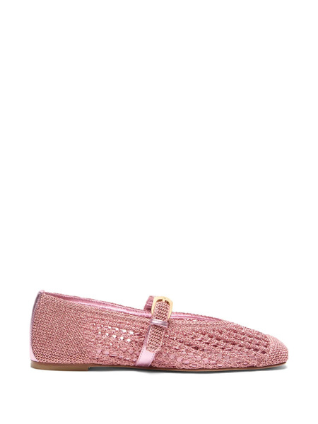  Stuart Weitzman Bailarinas Leora De Ganchillo - Rosa 