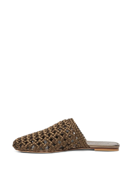  Stuart Weitzman Marina Woven Mules - Marrón 