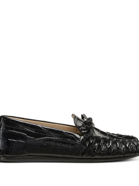  Stuart Weitzman Mocasines Britt Con Lazo - Negro 