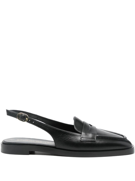  Stuart Weitzman Mocasines Con Tira Trasera - Negro 