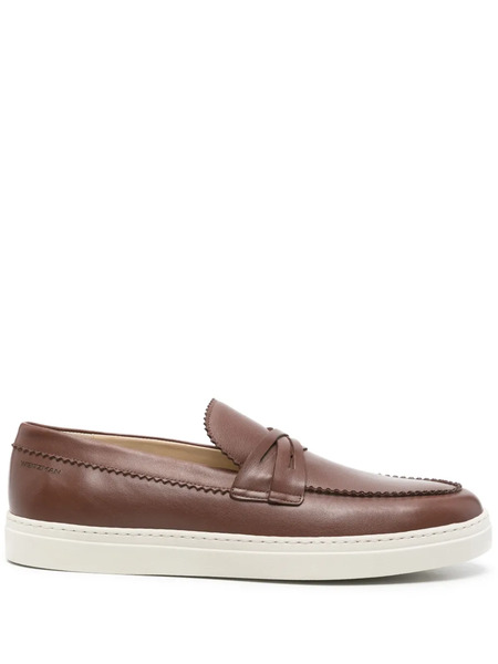  Stuart Weitzman Mocasines De Piel - Marrón 