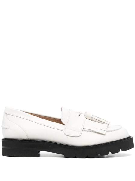  Stuart Weitzman Mocasines Mila Lift Pearl - Blanco 