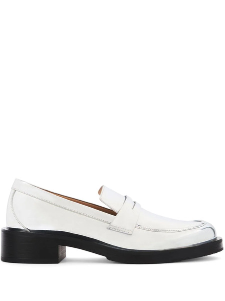  Stuart Weitzman Mocasines Palmer Bold De 40 Mm - Blanco 