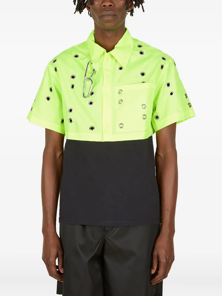  Studio Alch Camisa Con Ojales - Verde 
