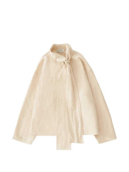  Studio Nicholson Blusa Colt Con Lazo - Neutro 