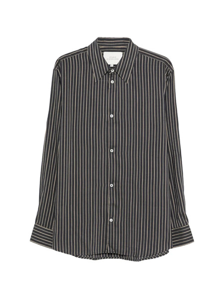  Studio Nicholson Camisa A Rayas - Negro 