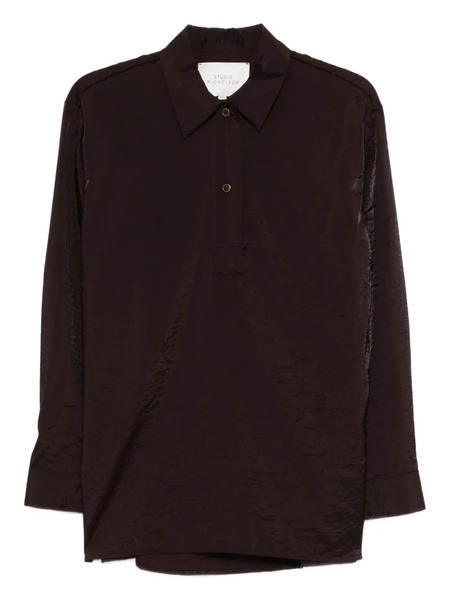  Studio Nicholson Camisa Con Cuello De Polo - Marrón 