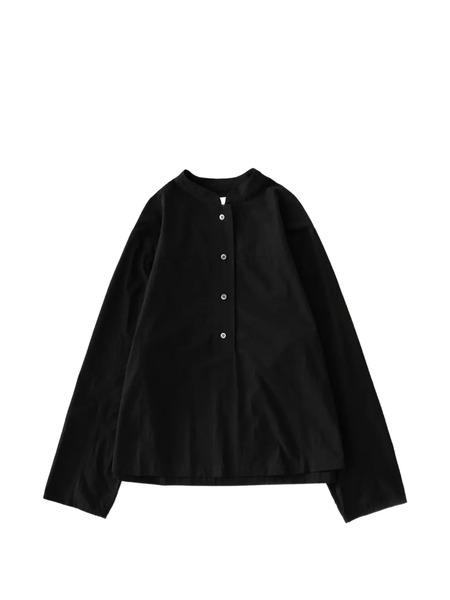  Studio Nicholson Camisa Vega Con Medio Botón - Negro 
