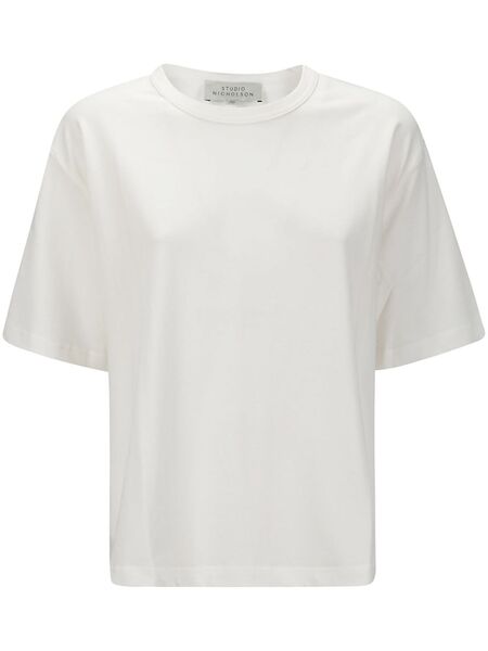  Studio Nicholson Camiseta De Tejido Jersey - Blanco 