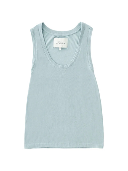  Studio Nicholson Chaleco Votan Con Cuello Redondo - Azul 