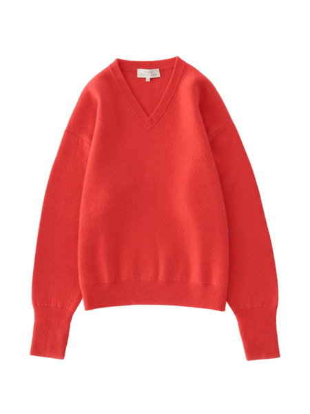  Studio Nicholson Jersey Loch Con Cuello En V - Rojo 