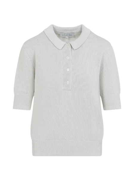 Studio Nicholson Polo De Canalé - Gris 
