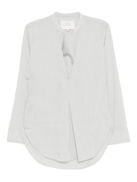  Studio Nicholson Top De Pampa Con Rayas - Blanco 