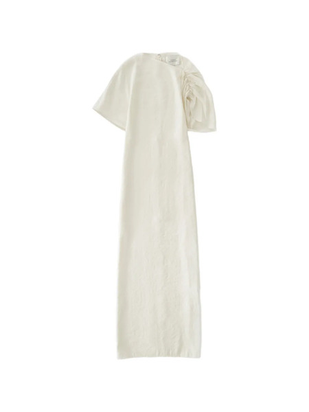  Studio Nicholson Vestido Largo Palaestra - Blanco 