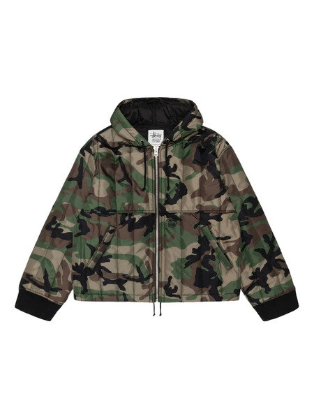  Stüssy Plumífero Con Capucha - Verde 